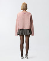Wide-fitting mohair- and wool-blend sweater - | Pinko