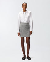 Minigonna in maglia con ricamo gioiello - | Pinko