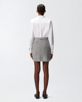 Minigonna in maglia con ricamo gioiello - | Pinko