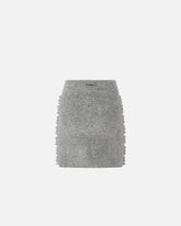 Knit mini skirt with jewel embroidery - | Pinko