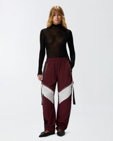 Oversized sporty trousers with zip - | Pinko