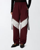 Oversized sporty trousers with zip - | Pinko