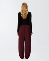 Oversized sporty trousers with zip - | Pinko