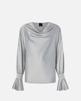 Relaxed-fit satin blouse - | Pinko