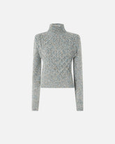 Knit turtleneck with cable stitch - | Pinko