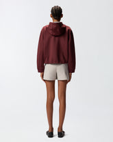 Giubbino felpa effetto neoprene con ricamo gioiello - | Pinko