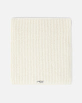Ribbed scarf with PINKO logo lettering - | Pinko