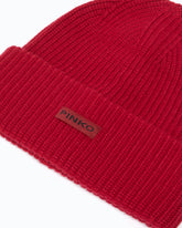 Czapka z napisem z logo PINKO - | Pinko