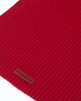 Ribbed cashmere- and wool-blend scarf - | Pinko