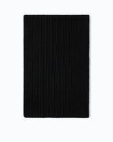 Sciarpa in misto lana e cashmere a coste - Nero | Pinko