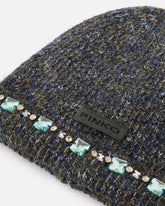 Berretto invernale con castoni sul bordo - | Pinko