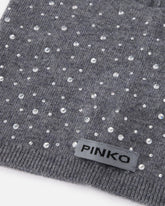 Balaclava con coulisse e strass - | Pinko