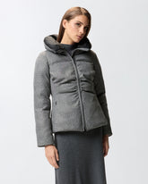 Doudoune courte à strass - | Pinko