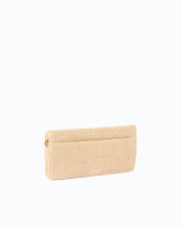 Love Bag Click Soft Horizontal Classic medium crossbody clutch in raffia - | Pinko