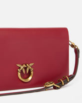 Pochette a tracolla piccola Love Bag Click Soft Horizontal Mini in pelle - | Pinko