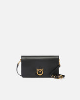 Pochette a tracolla piccola Love Bag Click Soft Horizontal Mini in pelle - | Pinko