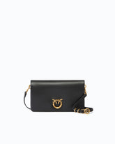 Μικρό, δερμάτινο τσαντάκι χιαστί Love Bag Click Soft Horizontal Mini - | Pinko