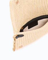 Love Bag Click Soft Horizontal Mini crossbody clutch in raffia - | Pinko