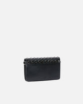Love Bag Click Soft Horizontal Mini crossbody clutch in leather with studs - | Pinko