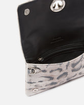 Love Bag Click Soft Horizontal Mini crossbody clutch in python-print suede - | Pinko