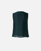 Top con fiori gioiello - | Pinko