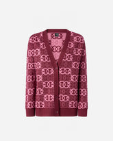 Cardigan with Love Birds logo - | Pinko