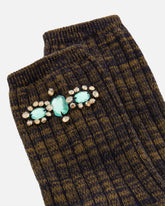 Chaussettes avec broderie bijou - | Pinko