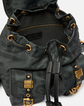 Small nylon backpack with animal print - | Pinko
