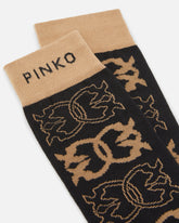 Calzini con logo jacquard all over - | Pinko