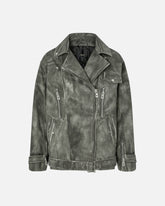 Giacca con stampa trompe-l'œil effetto pelle - | Pinko