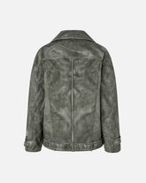 Ζακέτα από συνθετική γούνα με στάμπα οφθαλμαπάτη - | Pinko