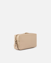 Horizontal Bag medium shoulder bag in leather - Beige | Pinko