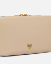 Bolso de hombro mediano Horizontal Bag de piel - Beige | Pinko