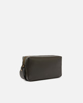 Borsa a spalla media Horizontal Bag in pelle - Grigio | Pinko