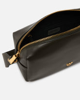 Borsa a spalla media Horizontal Bag in pelle - Grigio | Pinko
