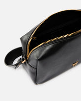 Horizontal Bag medium shoulder bag in leather - Black | Pinko