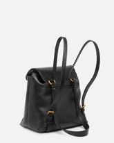 Sac à dos moyen Saddle Backpack en cuir avec anneaux logotés - | Pinko