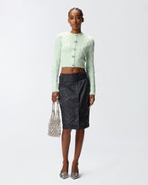 Cropped cardigan with jewel buttons - | Pinko