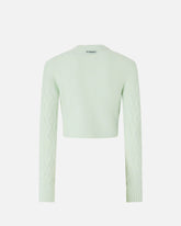 Cropped cardigan with jewel buttons - | Pinko