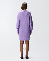 Kurzes Kleid aus Zopfstrick mit Schmuckknöpfen - | Pinko