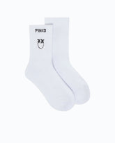 Socks with Love Birds logo - Multicolor Black-White | Pinko