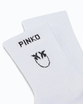 Socks with Love Birds logo - Multicolor Black-White | Pinko