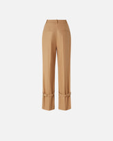 Wide-leg trousers with straps - | Pinko