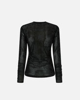 Maglia aderente in tulle a rete - | Pinko