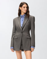 Chaqueta entallada con fruncido - | Pinko