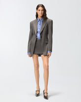 Giacca sfiancata con arricciatura - | Pinko