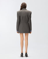 Giacca sfiancata con arricciatura - | Pinko