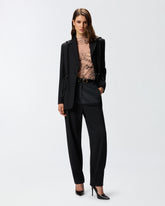 Giacca con cappuccio e coulisse - | Pinko