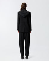 Hooded jacket with drawstring - | Pinko