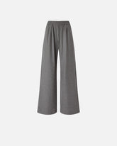 Pantaloni lunghi wide-leg in misto lana - | Pinko